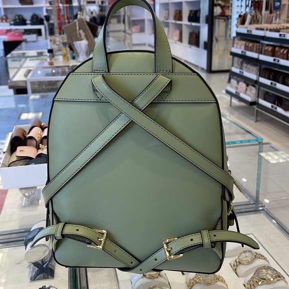Michael Kors Jaycee Medium Logo Backpack 
Light Sage - Picture 11 of 16
